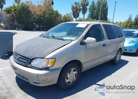 2001 Toyota Sienna Le/Xle из США, поврежденный, VIN 4T3ZF13C11U365141